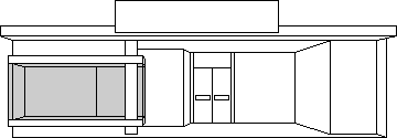 schematische ansicht der vitrine